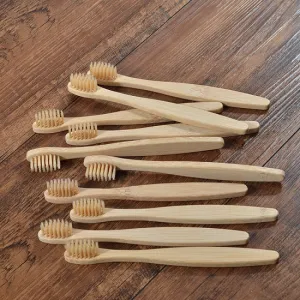 10 pcs Kids Eco Friendly Bamboo Toothbrush Soft Bristles