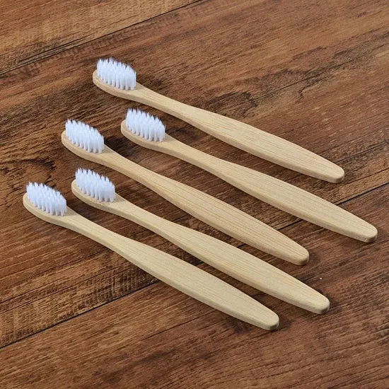 10 pcs Kids Eco Friendly Bamboo Toothbrush Soft Bristles