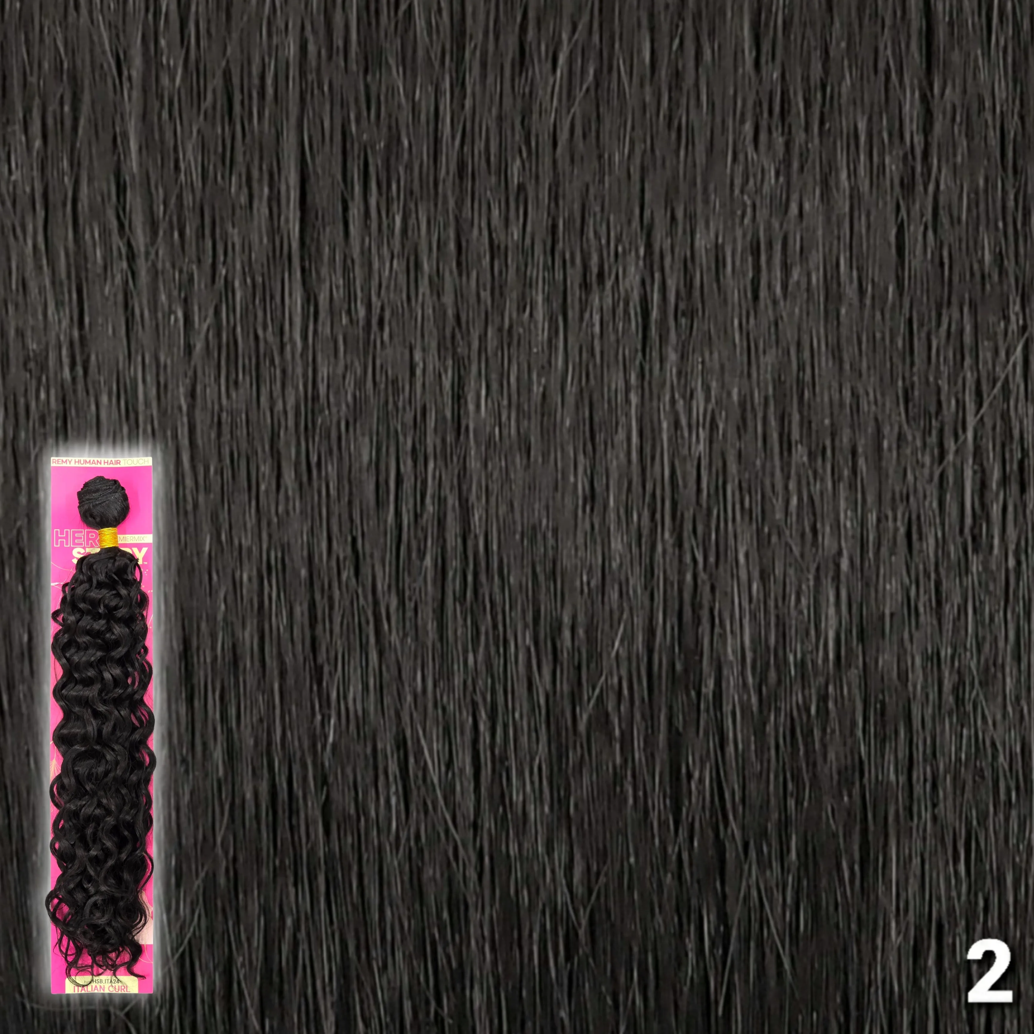 (24") Beshe HER STORY PremierMix Remy Touch Italian Curl Weaving (HSB.ITA24)