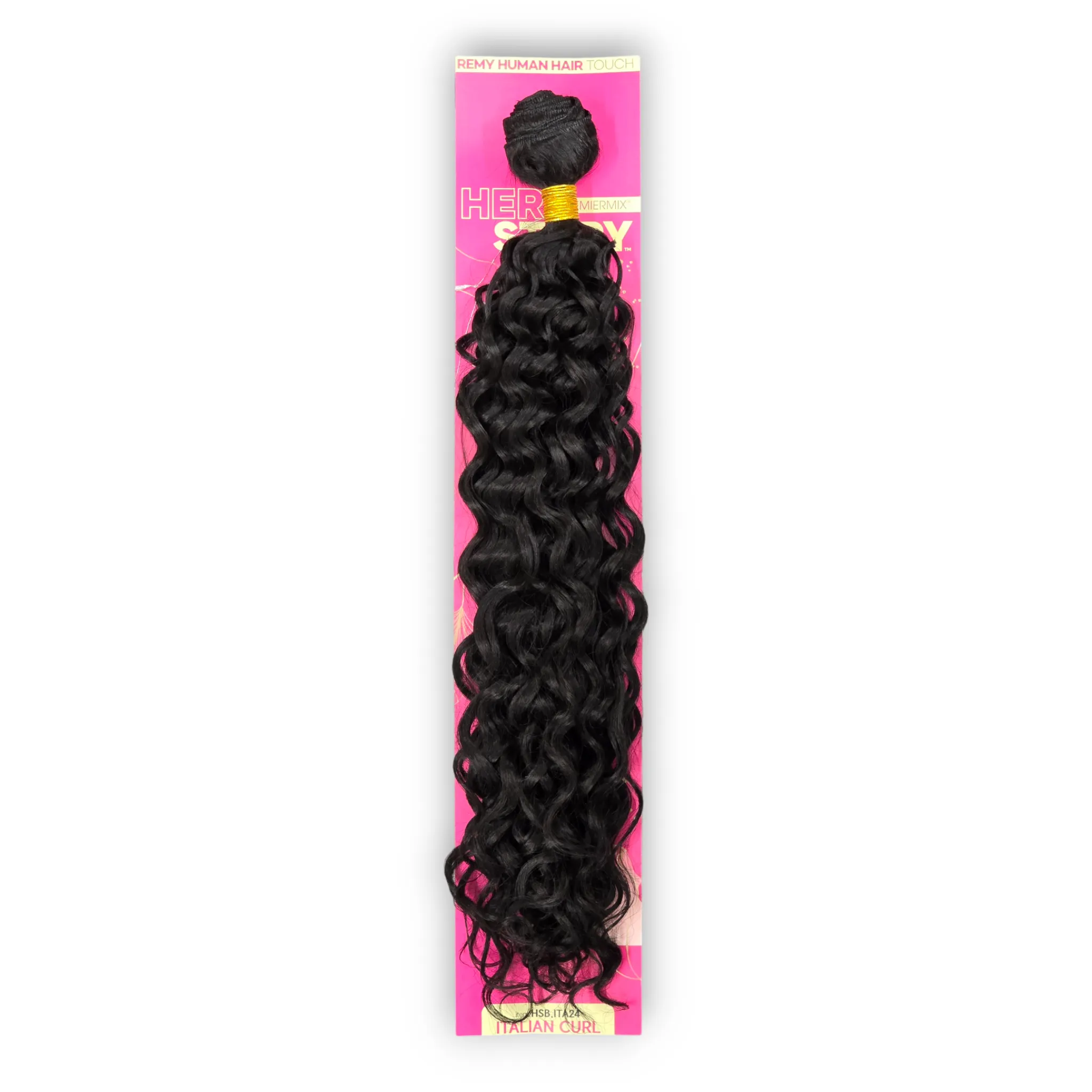 (24") Beshe HER STORY PremierMix Remy Touch Italian Curl Weaving (HSB.ITA24)
