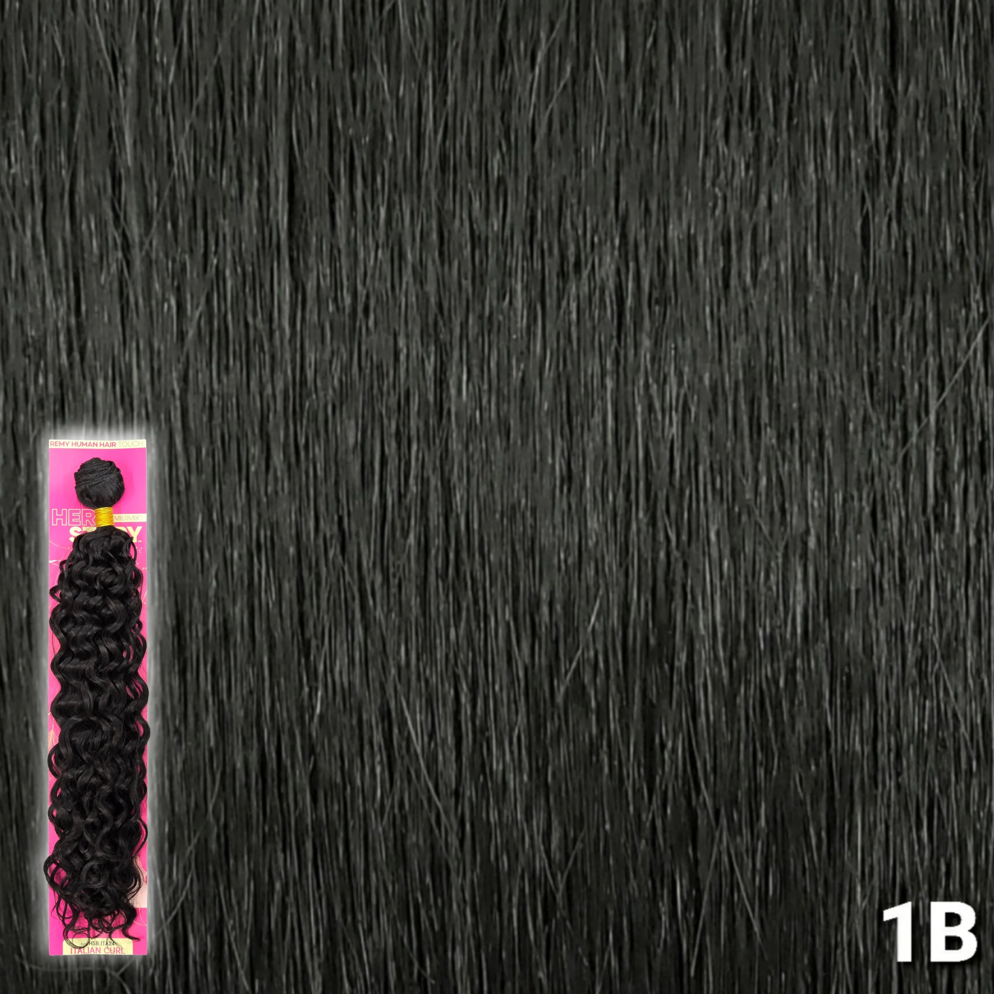 (24") Beshe HER STORY PremierMix Remy Touch Italian Curl Weaving (HSB.ITA24)