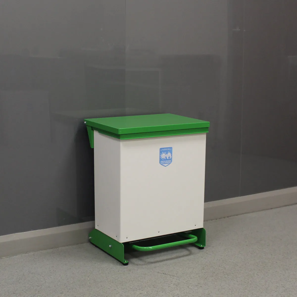 42 Litre Metal Fixed Body Clinical Waste Bin