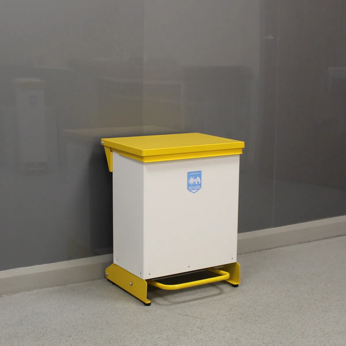 42 Litre Metal Fixed Body Clinical Waste Bin