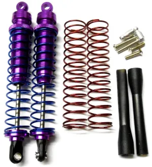 58310P 1/10 Scale RC Alloy Shock Absorbers Damper Set x 2 Purple 110mm Long