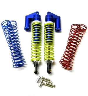 58815N 1/8 Scale RC Alloy Piggyback Shock Absorbers Damper Set 2 Navy Blue 115mm