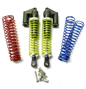 58815T 1/8 Scale RC Alloy Piggyback Shock Absorbers Damper Set 2 Titanium 115mm