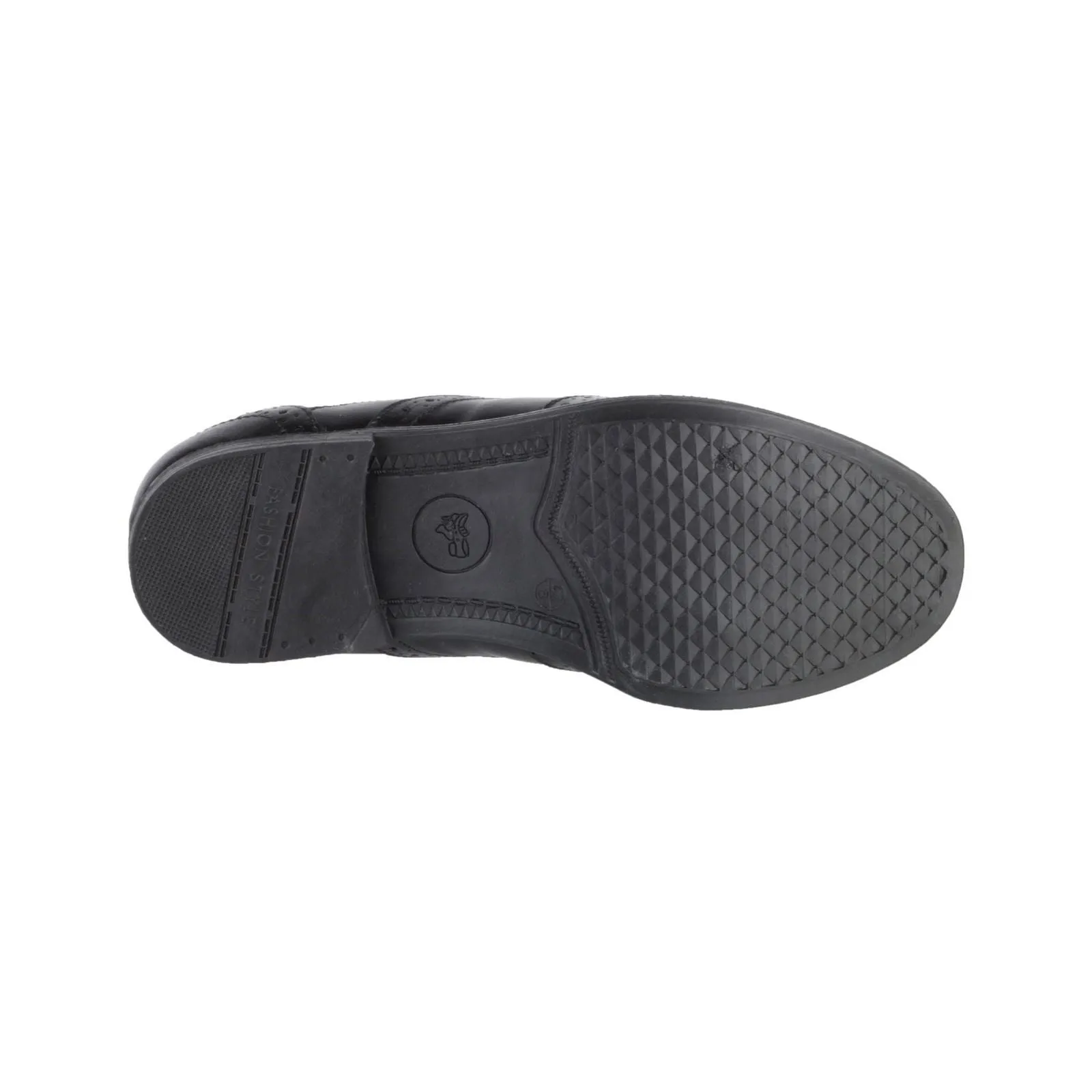 Amblers Mens Classic Shoes - Liverpool Oxford Brogue in Black, 6-12