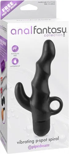 Anal Fantasy Collection Vibrating P-Spot Spiral - Black