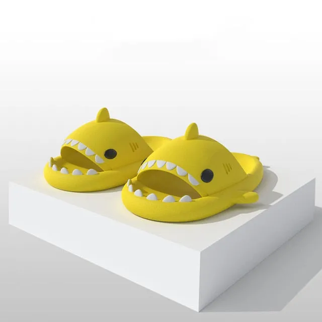 Anti-skid Shark Slippers men and women beach slides