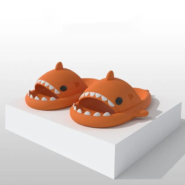 Anti-skid Shark Slippers men and women beach slides