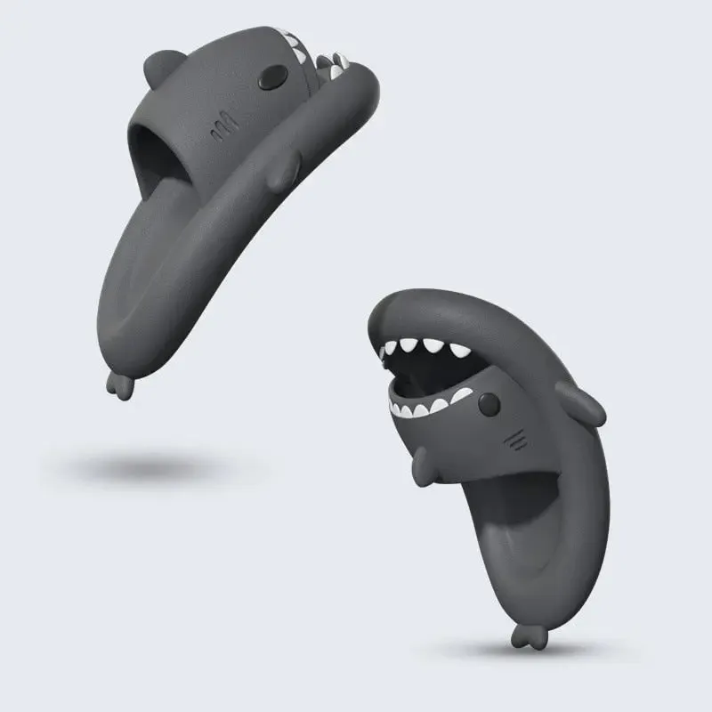 Anti-skid Shark Slippers men and women beach slides