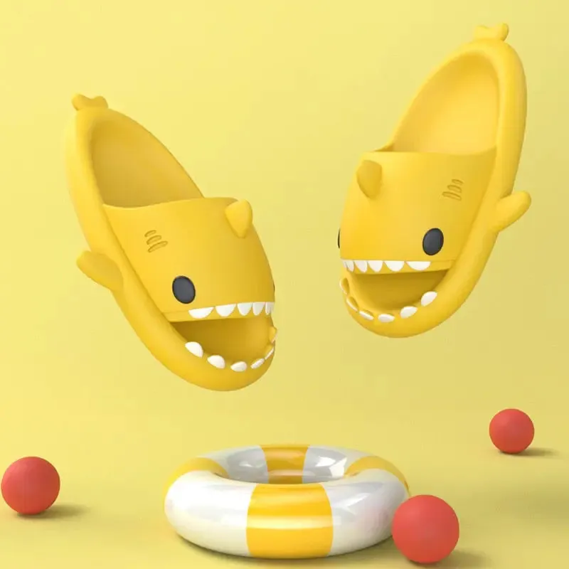 Anti-skid Shark Slippers men and women beach slides