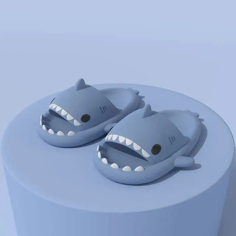 Anti-skid Shark Slippers men and women beach slides