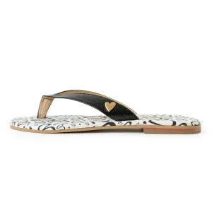Antonella Flats Sandals - Black