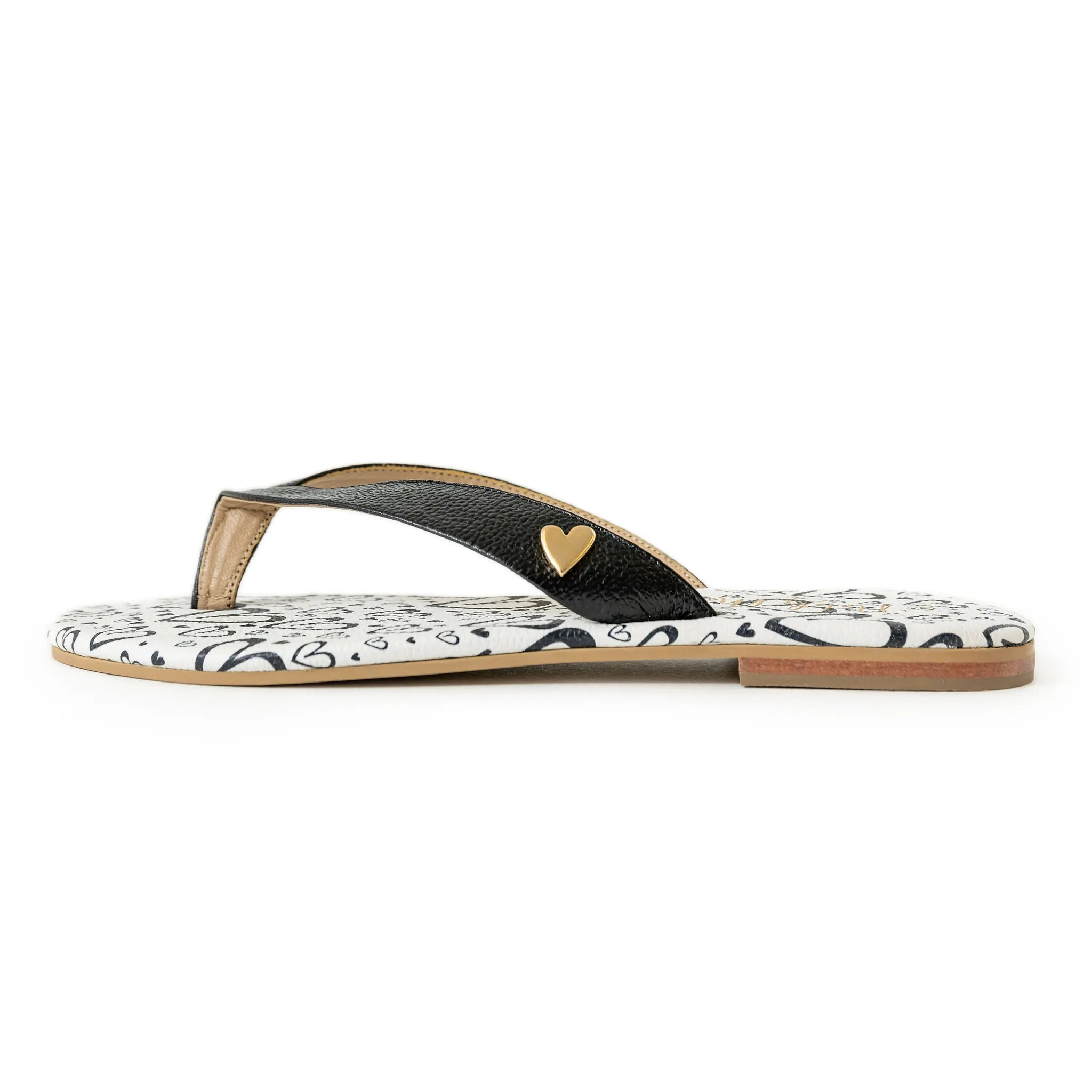 Antonella Flats Sandals - Black