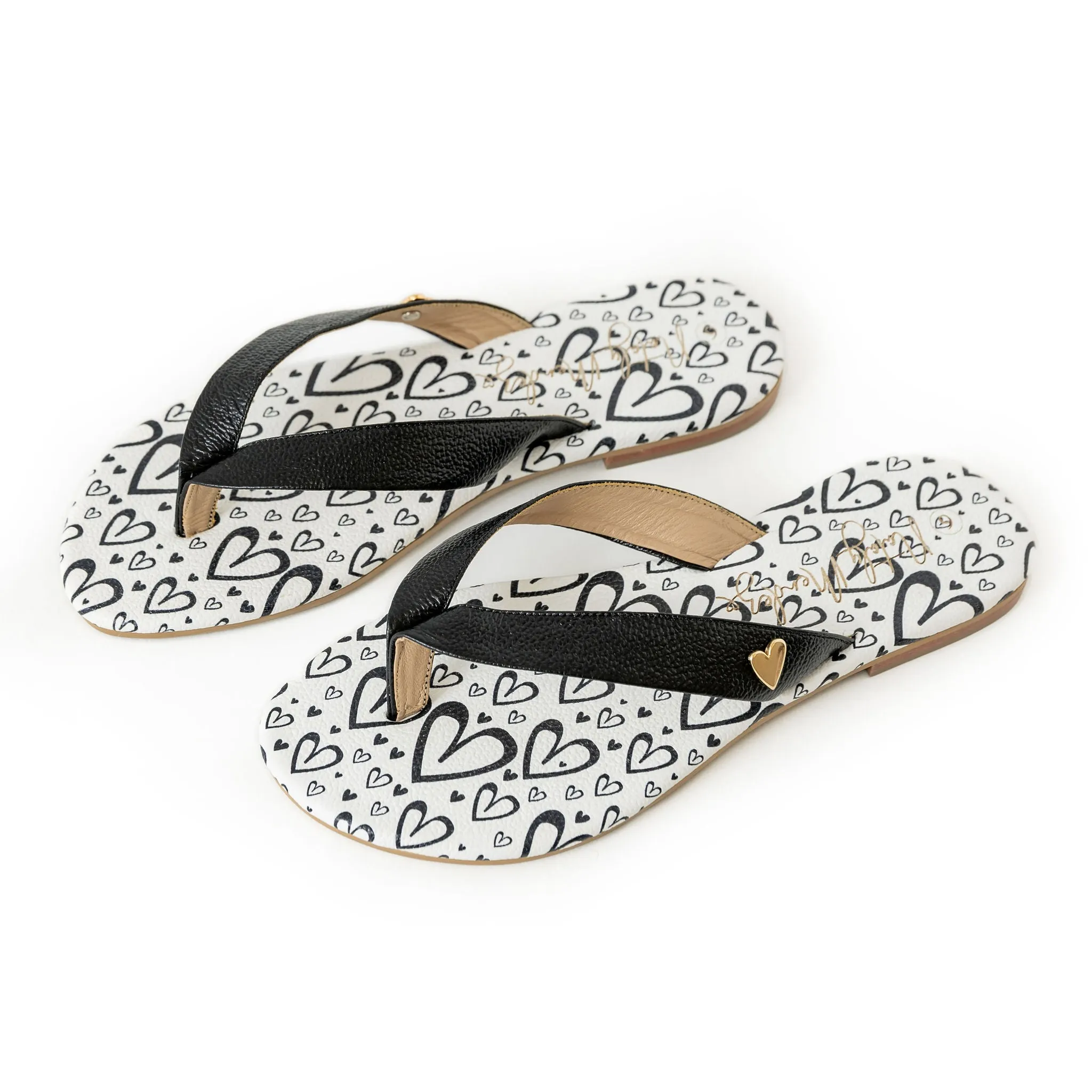 Antonella Flats Sandals - Black