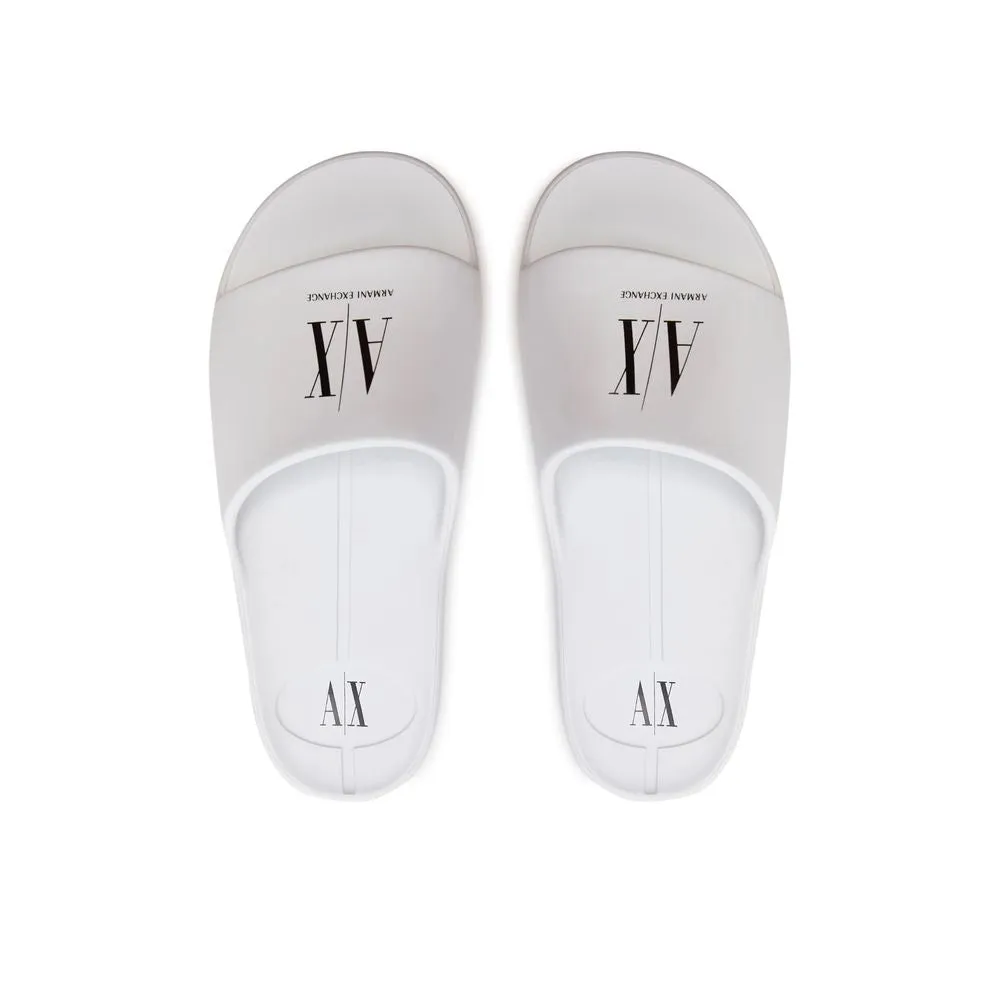 Armani Exchange White Polyethylene Sandal
