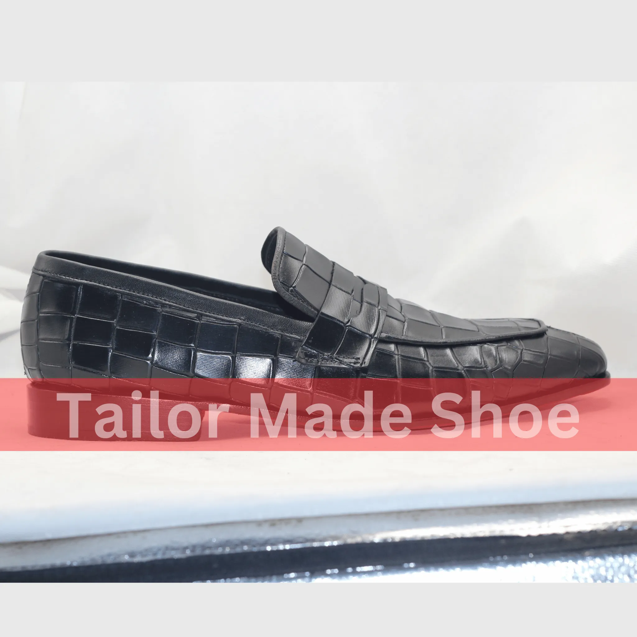 Artisan-Made Black Leather Shoes - Timeless Slip-On Style - Classic Formal Style Bespoke Handmade Premium Quality Shoes Loafers Men's Shoes
