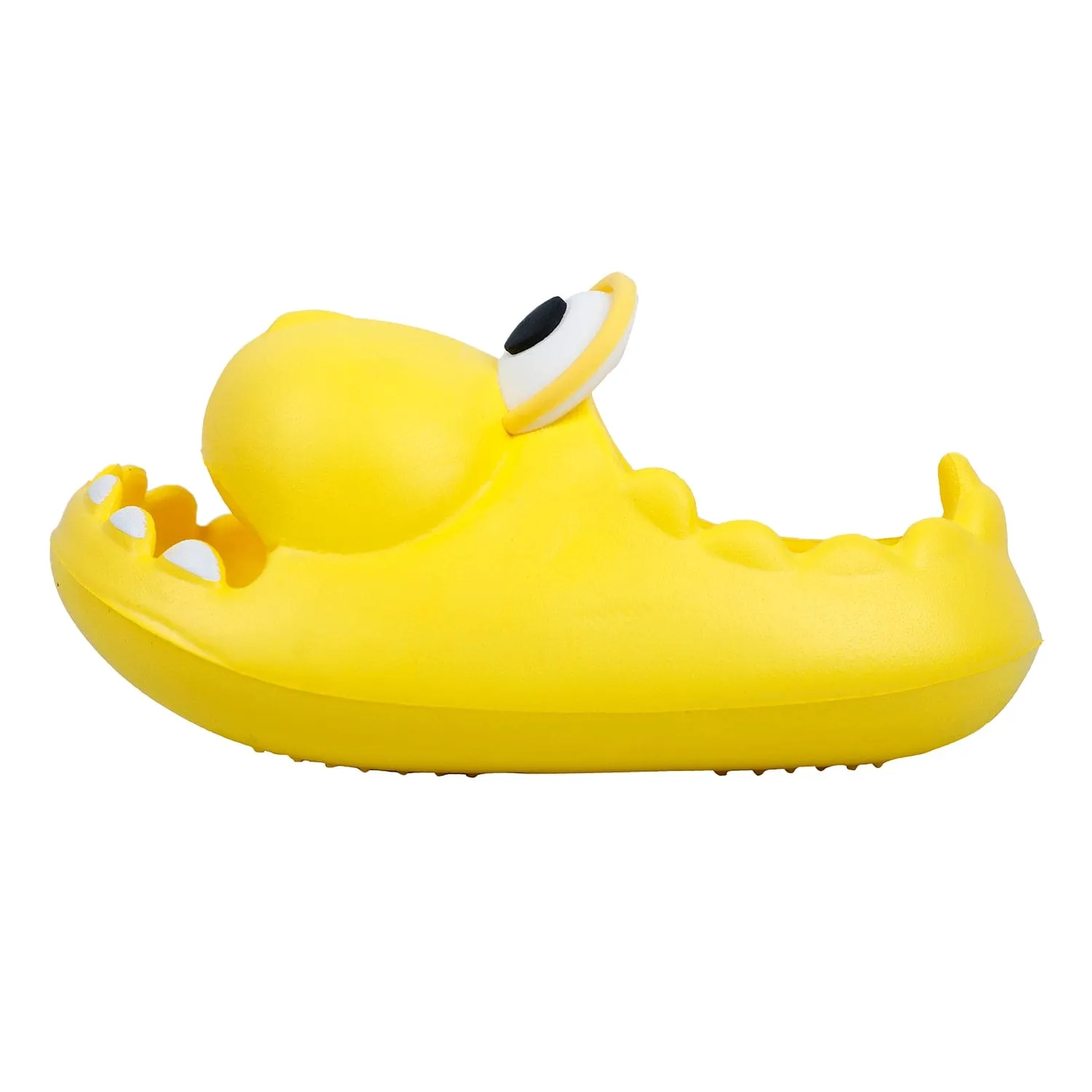 Baby Moo Crocodile Beach Slippers 3D Cartoon Sliders - Yellow