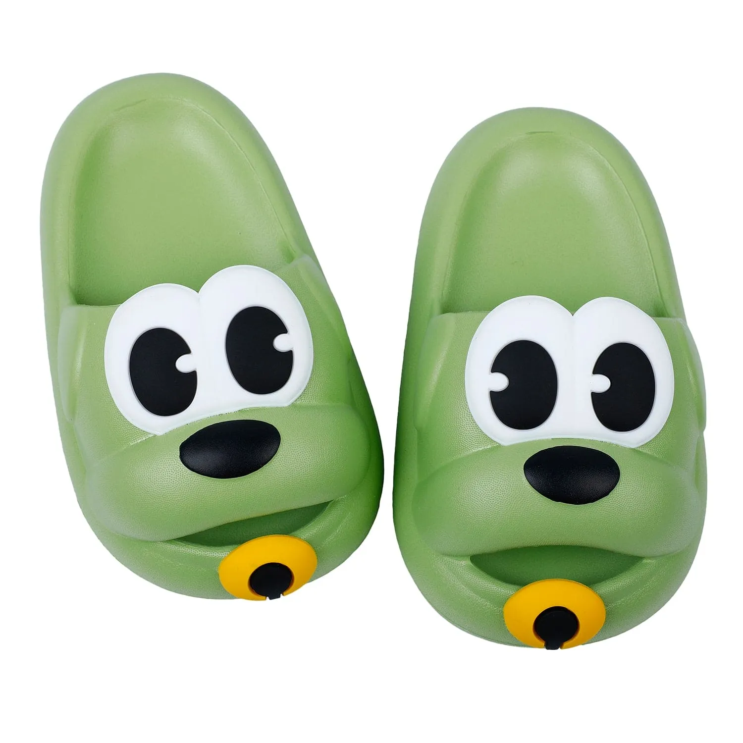 Baby Moo Dog Waterproof Soft Slippers Anti-Skid Sliders - Green