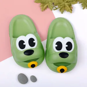 Baby Moo Dog Waterproof Soft Slippers Anti-Skid Sliders - Green