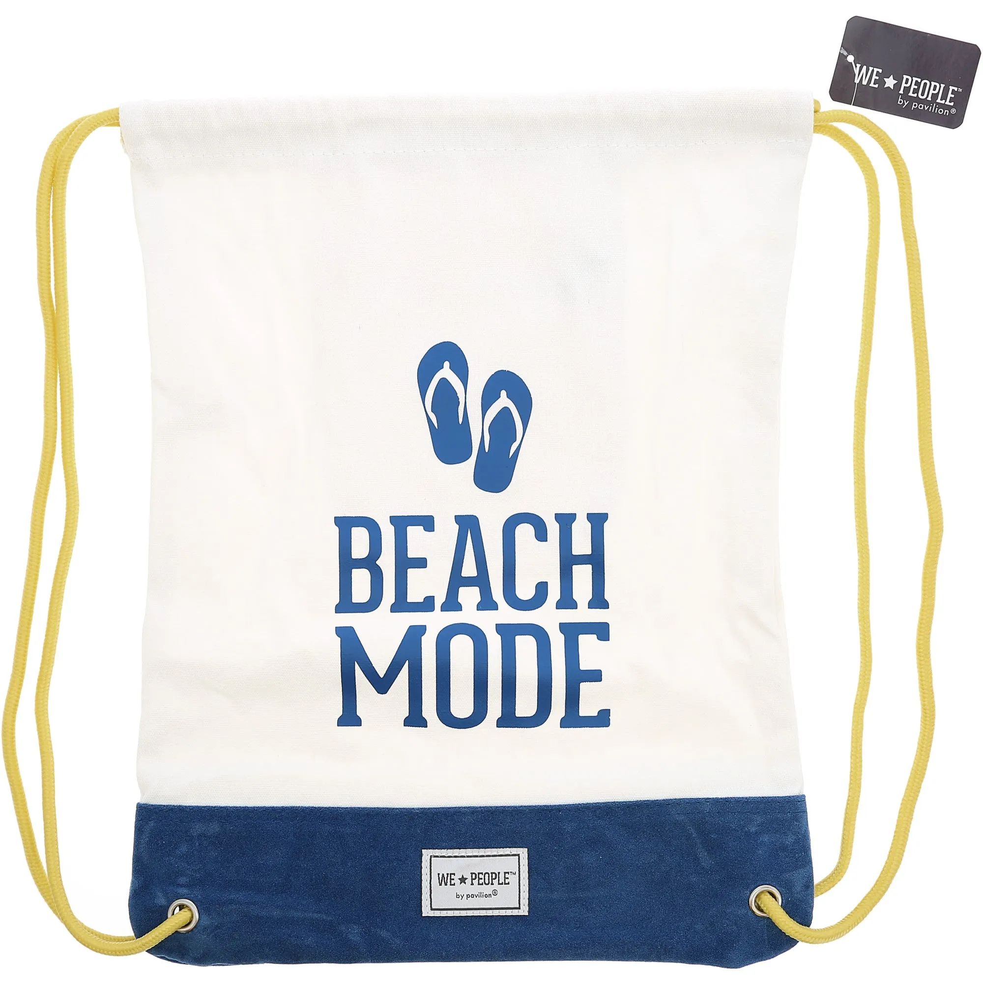 Beach Mode 13" x 17" Canvas Drawstring Bag
