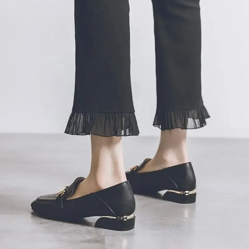 Black loafers for ladies