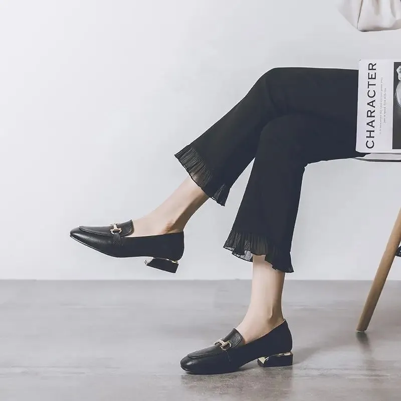 Black loafers for ladies