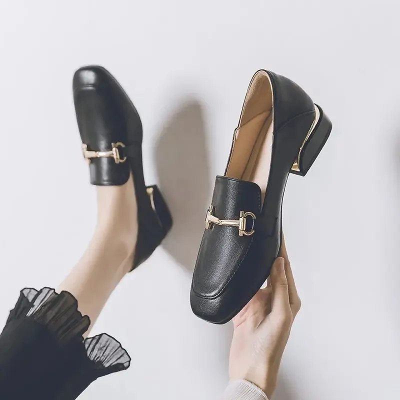 Black loafers for ladies