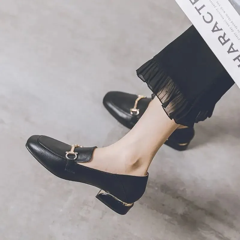 Black loafers for ladies