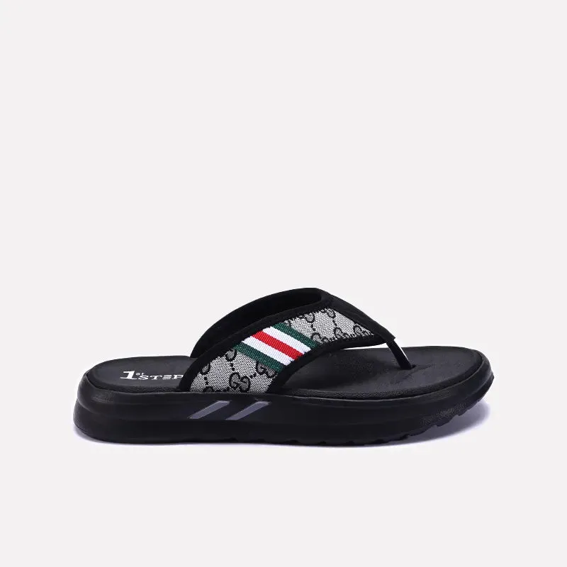 Black Sports Flip Flops 0151074
