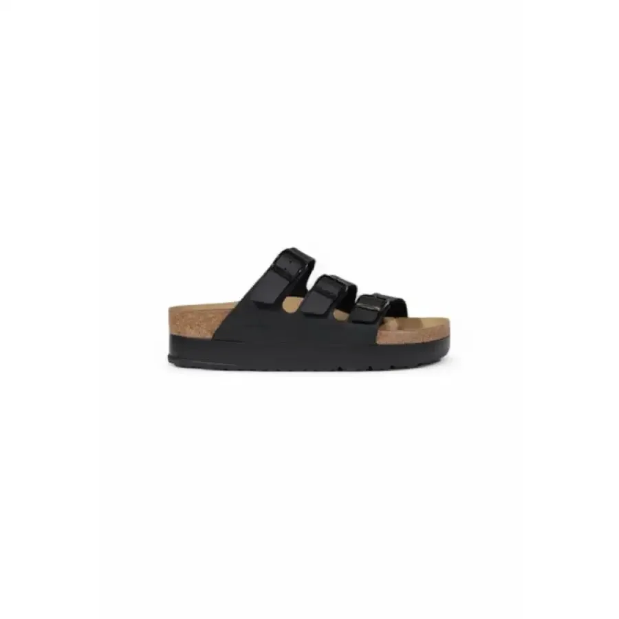 Black Three Strap Sandal