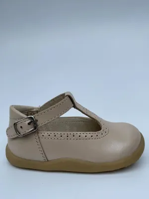 Bobux Champagne Gloss T- Bar Shoes