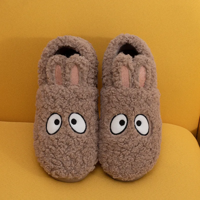 Bunny Ears Cotton Slippers