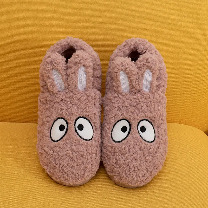 Bunny Ears Cotton Slippers