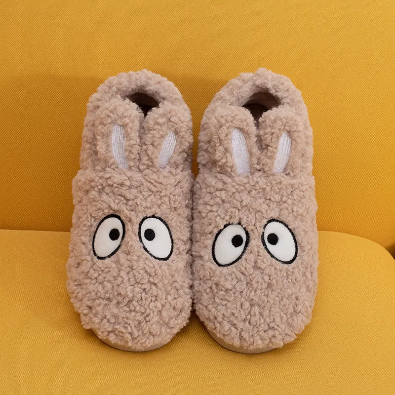 Bunny Ears Cotton Slippers