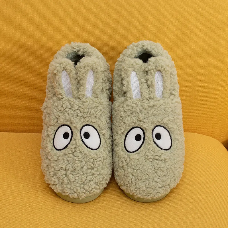 Bunny Ears Cotton Slippers