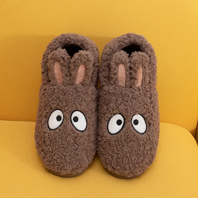 Bunny Ears Cotton Slippers