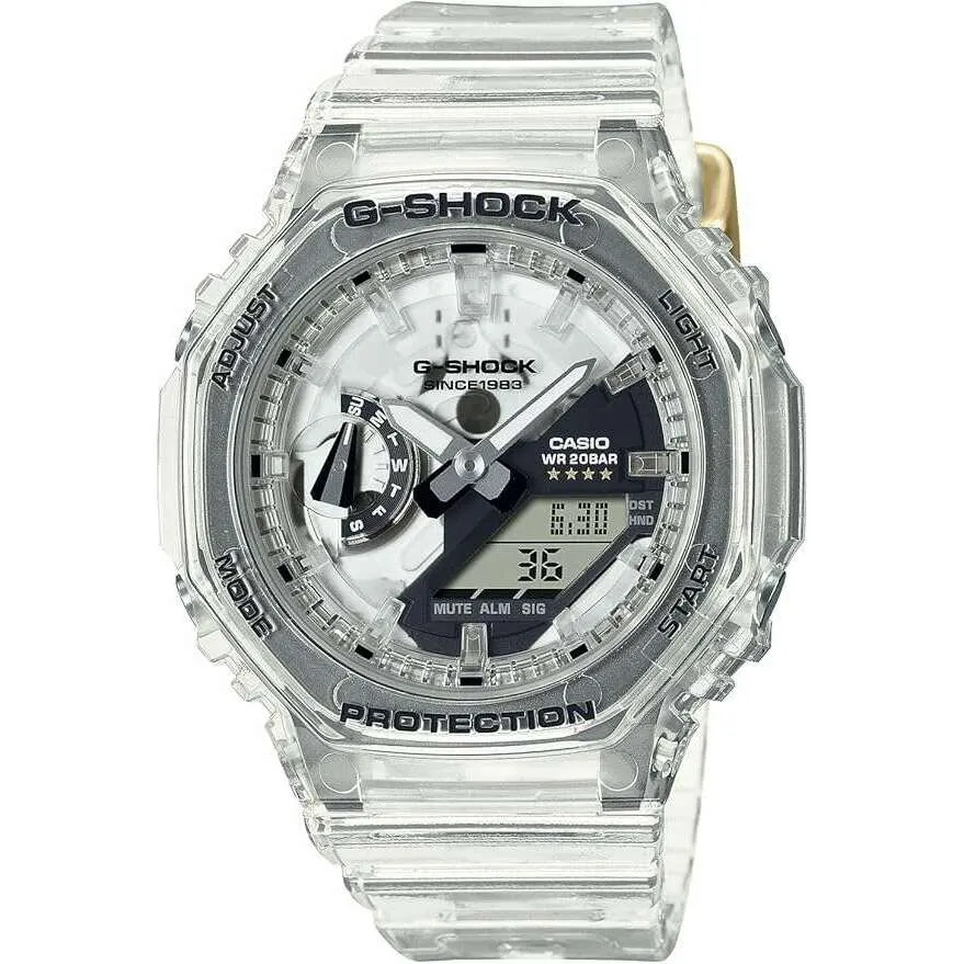 CASIO G-SHOCK 40TH ANNIVERSARY CLEAR REMIX ANALOG DIGITAL LADIES WATCH GMA-S2140RX-7AJR
