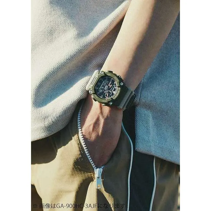 CASIO G-SHOCK BLACK & BEIGE ANALOG DIGITAL MEN WATCH GA-900HC-5AJF