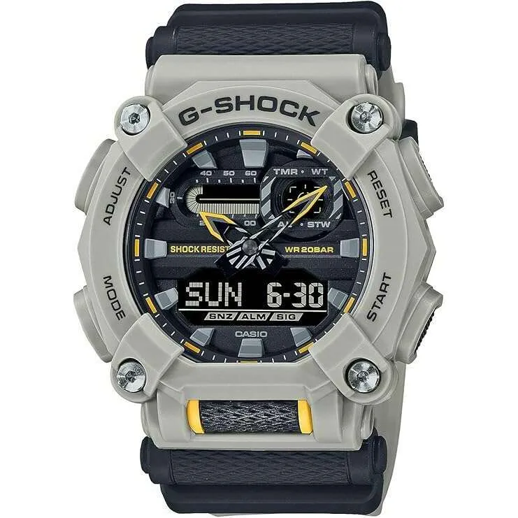 CASIO G-SHOCK BLACK & BEIGE ANALOG DIGITAL MEN WATCH GA-900HC-5AJF