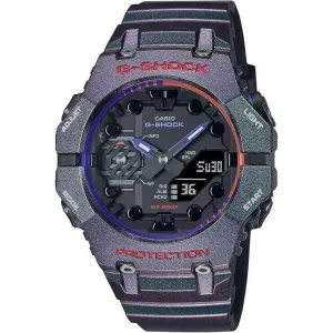CASIO G-SHOCK BLUETOOTH ANALOG DIGITAL DIAL PURPLE & GREEN MEN WATCH GA-B001AH-6AJF