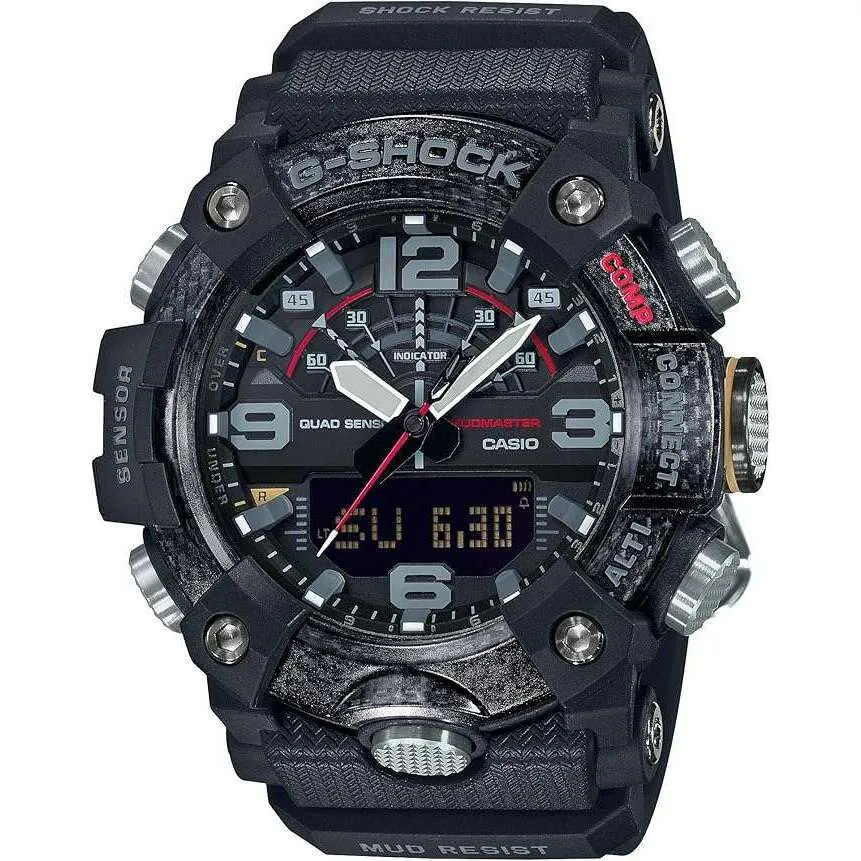 CASIO G-SHOCK BLUETOOTH CARBON CORE GUARD BLACK ANALOG DIGITAL MEN WATCH GG-B100-1AJF