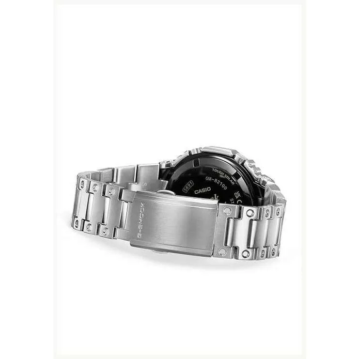 CASIO G-SHOCK BLUETOOTH FULL METAL SOLAR SILVER & BLACK MEN WATCH GM-B2100SD-1AJF