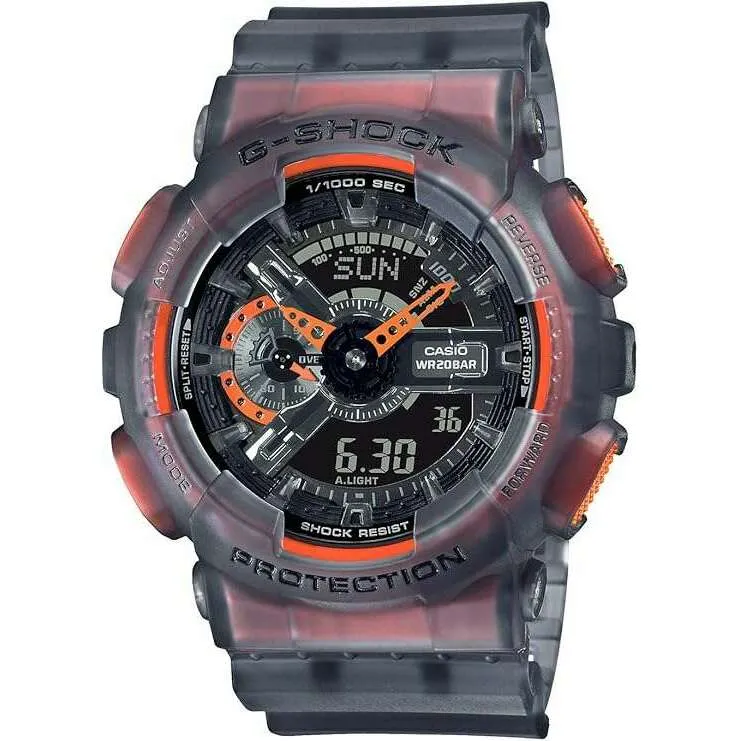 CASIO G-SHOCK COLOR SKELETON SERIES ANALOG DIGITAL BLACK MEN WATCH GA-110LS-1AJF