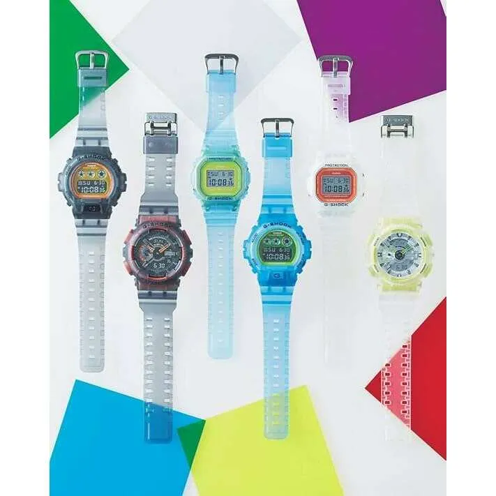 CASIO G-SHOCK COLOR SKELETON SERIES BLUE DIGITAL MEN WATCH DW-5600LS-2JF