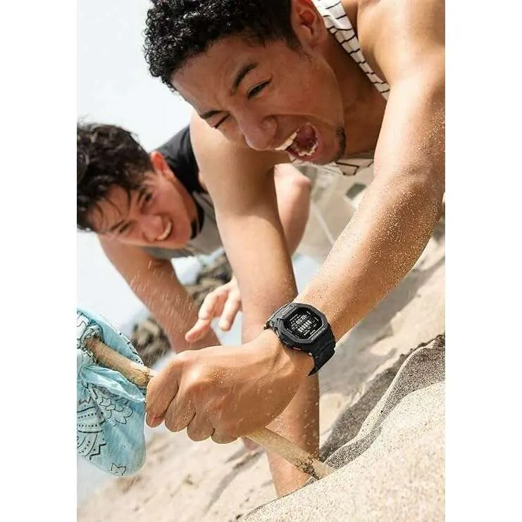 CASIO G-SHOCK DAY-DATE ALL BLACK RESIN STRAP DIGITAL DIAL MEN WATCH GBD-200-1JF