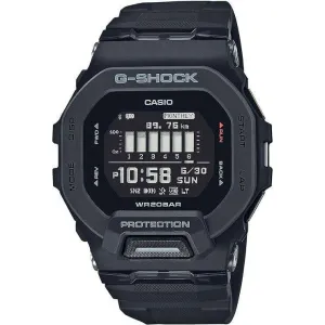 CASIO G-SHOCK DAY-DATE ALL BLACK RESIN STRAP DIGITAL DIAL MEN WATCH GBD-200-1JF