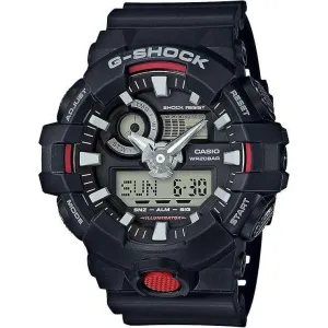 CASIO G-SHOCK DAY-DATE ANALOG DIGITAL BLACK MEN WATCH GA-700-1AJF