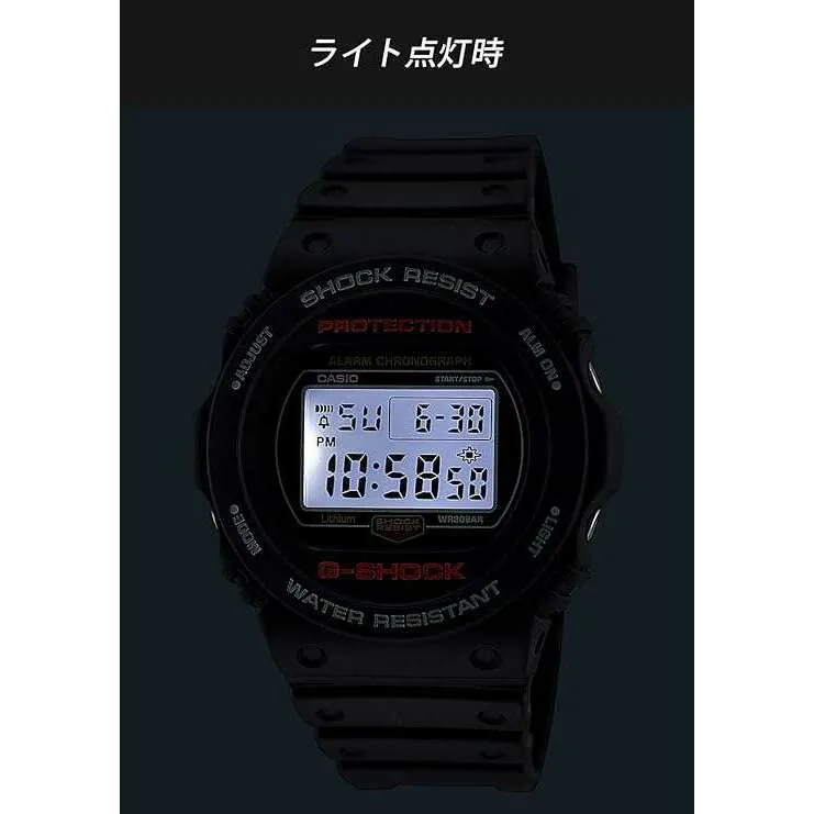 CASIO G-SHOCK DAY-DATE BLACK RESIN STRAP DIGITAL DIAL MEN WATCH DW-5750UE-1JF